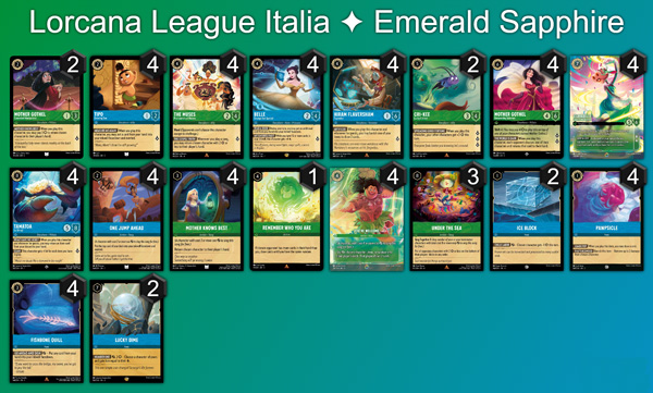 Decklist Smeraldo Zaffiro Ramp